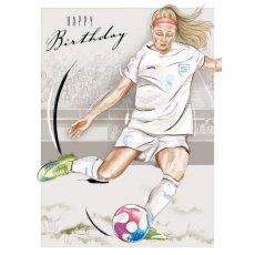 Footballer Happy Birthday Card