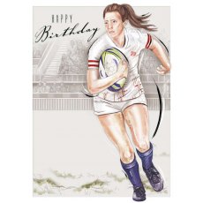 Rugby Happy Birthday Card