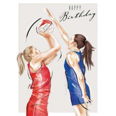 Netball Happy Birthday Card