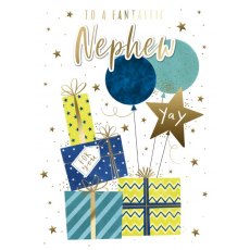 Spritz Presents & Balloons Nephew Birthday Card