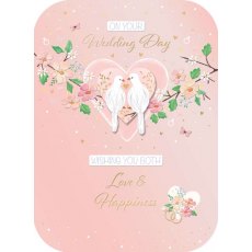 Spritz Love Birds Wedding Day Card