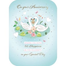 Spritz Two Swans Anniversary Card