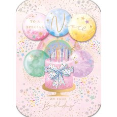 Nova Birthday Cake Niece Card