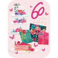 Spritz Cake & Presents 60th Birthday Card