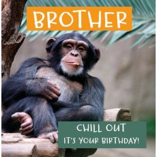 Chill Out Brother Birthday Card