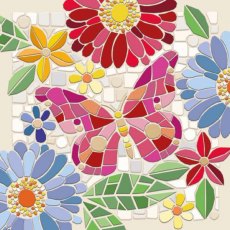 Beaux Chic Mosaic Butterfly Card