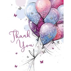 Balloons Thank You Card