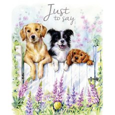 Three Dogs Just To Say Card