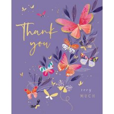 Butterflies Thank You Card