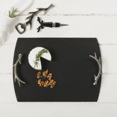 Just Slate Antler Handled Slate Serving Tray