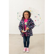 Lighthouse Freya Coat Navy Umbrella Print