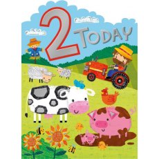 On The Farm 2 Today Birthday Card