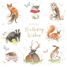 Cheri Wildlife Birthday Card