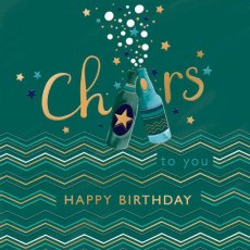 Fella Cheers Birthday Card