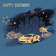 Fella Car Birthday Card