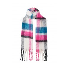 Lighthouse Scarf Teal/Pink/Black