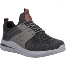 Skechers Delson 3.0 Cicada Wide Trainer Black/Grey