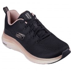 Skechers Vapor Foam Midnight Glimmer Trainer Black/Rose Gold