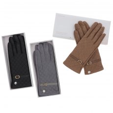 Equilibrium Quilted Buckle Glove Assorted