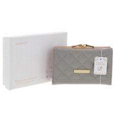 Equilibrium Diamond Quilt Purse Grey Medium