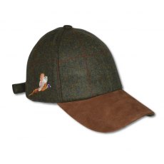 P J Powell Flying Pheasant Tweed Hat Olive