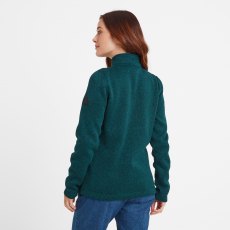 Tog24 Pearson Knitlook Zip Neck Fleece Deep Teal