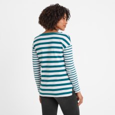 Tog24 Pippa Long Sleeve Striped T-Shirt Deep Teal