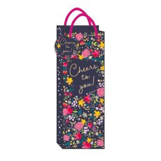 Floral Cheers Bottle Bag