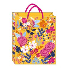 Colourful Floral Gift Bag L