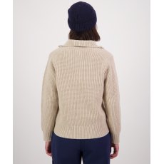 Swanndri Riverside Zip Neck Rib Jumper Sandshell