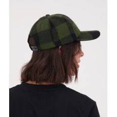 Swanndri Wool Baseball Cap Olive/Black Check