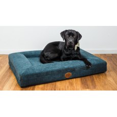 Snug & Cosy Orthopedic Dog Lounger Blue