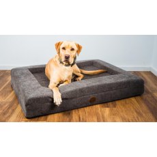 Snug & Cosy Orthopedic Dog Lounger Chocolate