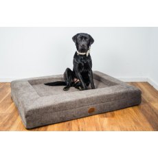 Snug & Cosy Orthopedic Dog Lounger Chocolate