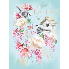 Birds & Box Happy New Home Card