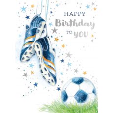 Football Boots Birthday Card