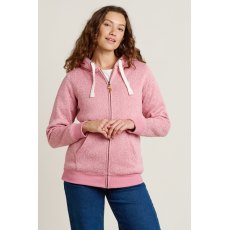 Brakeburn Borg Lined Zip Through Hoodie Pink