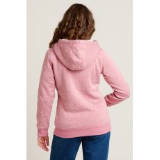 Brakeburn Borg Lined Zip Through Hoodie Pink