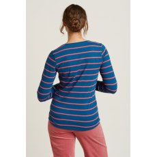 Brakeburn Striped Tee Multi Navy