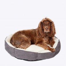 Danish Essentials Quilted Dog Bed Charcoal