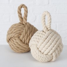 Boltze Jute Round Door Stop Assorted