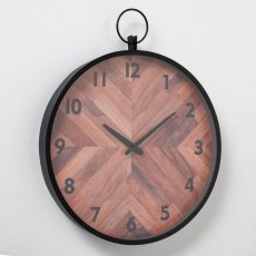 Boltze Clado Iron/Wood Wall Clock 48cm