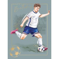 Footballer Happy Birthday Card