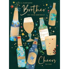 Cheers To You Brother Birthday Card