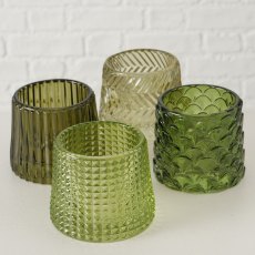 Boltze Sabena Tealight Holder Green Assorted