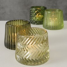 Boltze Sabena Tealight Holder Green Assorted