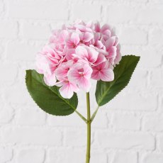 Boltze Decorative Hydrangea Flower Stem Pink 46cm