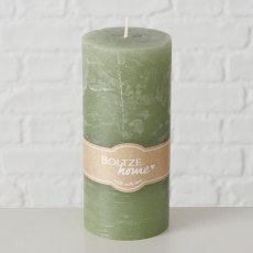 Boltze Pillar Candle Light Green