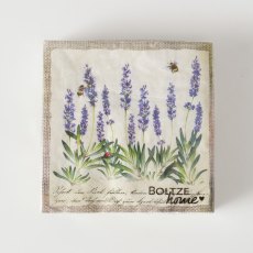 Boltze Lavanda Floral Napkin Cream 20 Pack