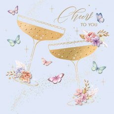 Bejewelled Cheers To You Card